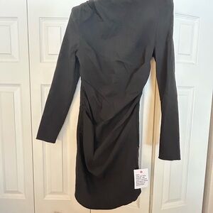 ASOS Black Long-Sleeve Mini Dress 8